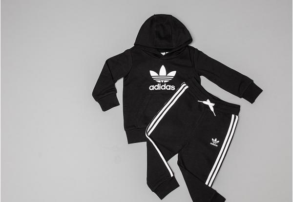 adidas Trefoil Hoodie Black/ White
