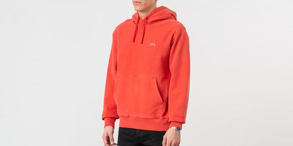 Stüssy Stock Logo Hoodie Red
