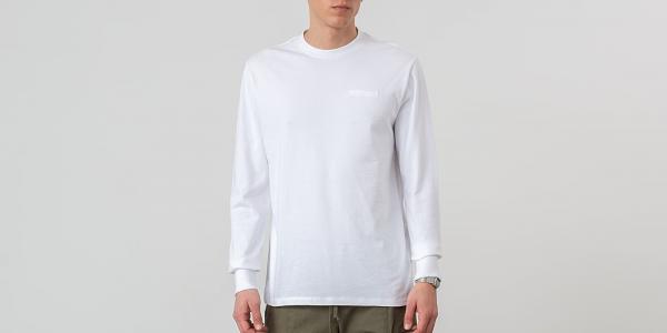 Aimé Leon Dore Logo Long Sleeve Tee White
