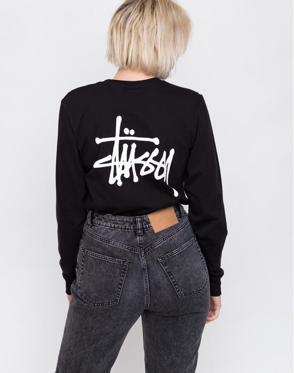 Stüssy Basic Ls Tee Black L