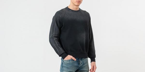 John Elliott Sundrenched Crew Pullover Black