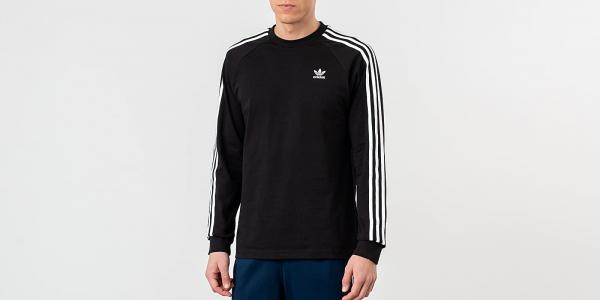 adidas 3-Stripes Longsleeves Tee Black