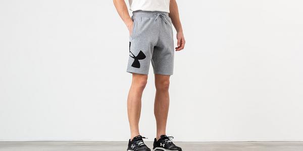 Under Armour Rival Fleece Logo Short Grey