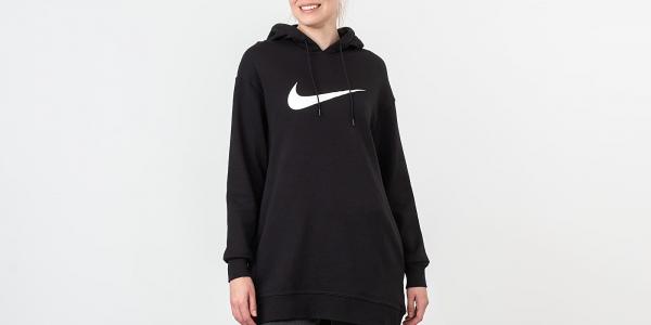 Nike Sportswear Swoosh Hoodie Black/ White