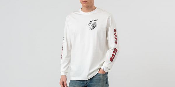 Billionaire Boys Club Rocket Riot Long Sleeve T-Shirt Bone