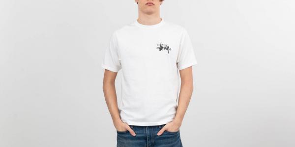 Stüssy Basic Logo Pig. Dyed Tee Natural