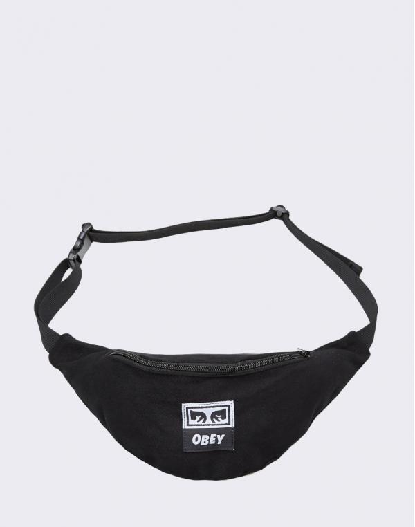 Obey Wasted Hip Bag Black Twill
