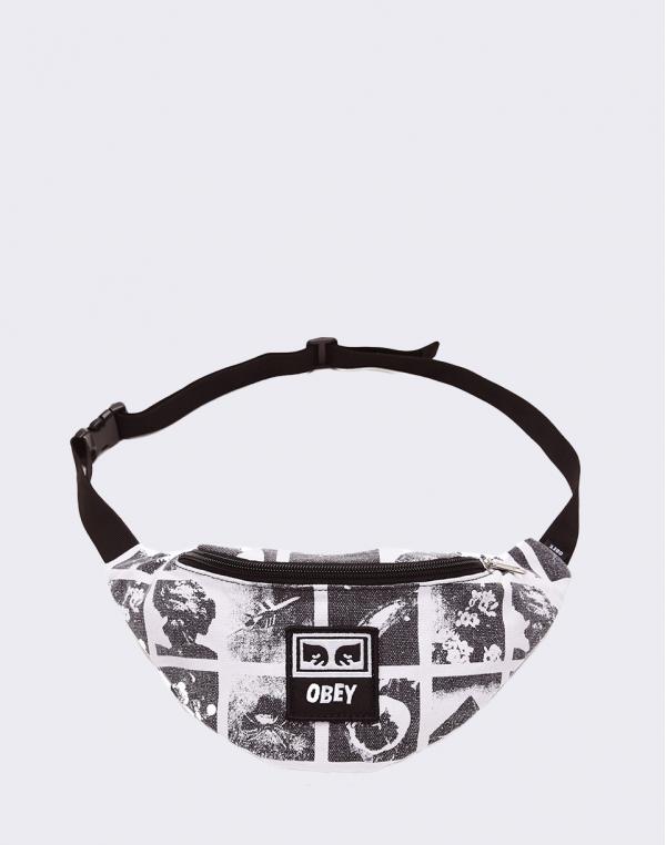 Obey Wasted Hip Bag Zine White Multi