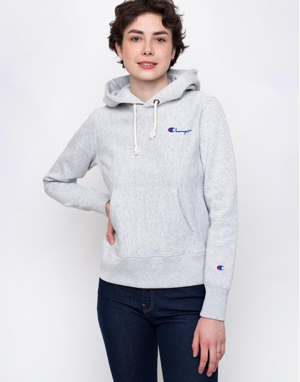Champion Hooded Sweatshirt Light Grey L