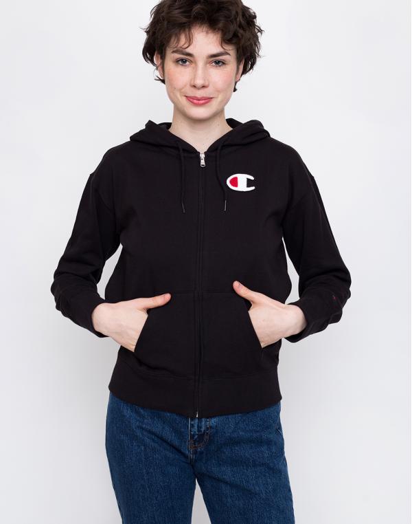 Champion Rochester Hooded Full Zip Sweatshirt Black L