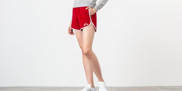 MAISON KITSUNÉ Terry Cloth Sport Shorts Red