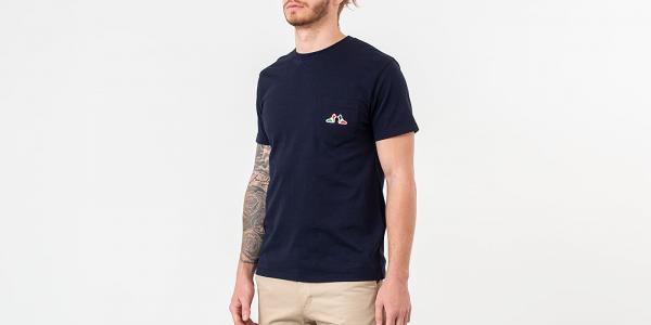 MAISON KITSUNÉ Resting Fox Patch T-Shirt Navy
