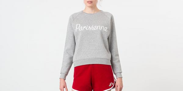 MAISON KITSUNÉ Parisienne Sweatshirt Grey Melange