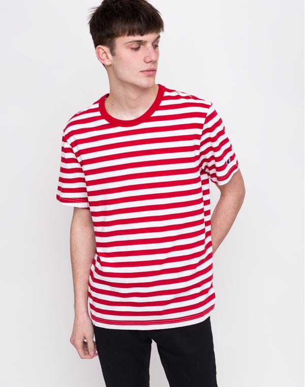 Champion Crewneck T-Shirt Red/White L