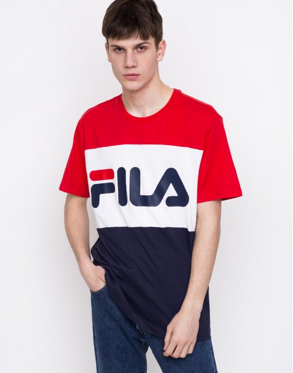 Fila Day Tee Black Iris/True Red/Bright White L