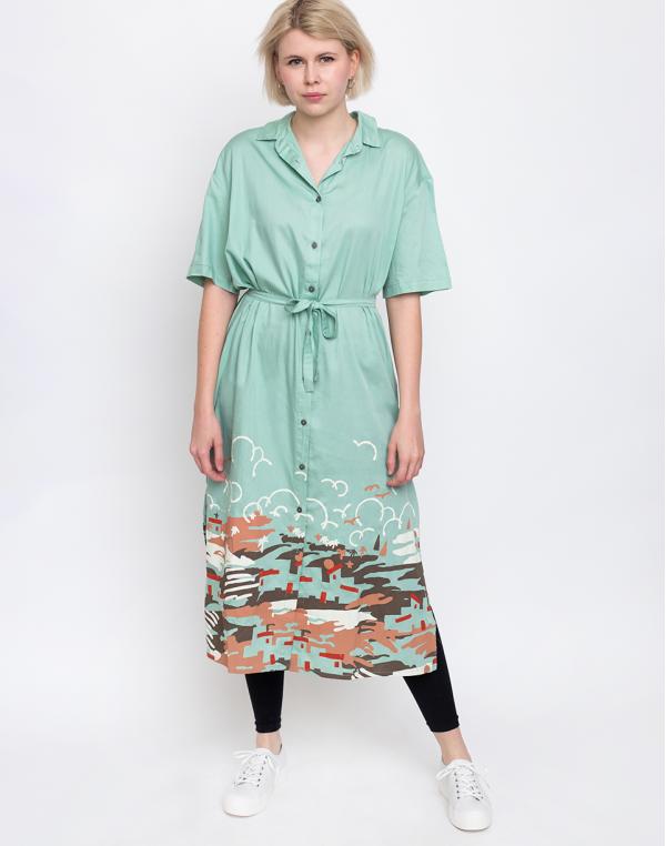 Thinking MU Ibiza Mandy Blouse Green Forest L