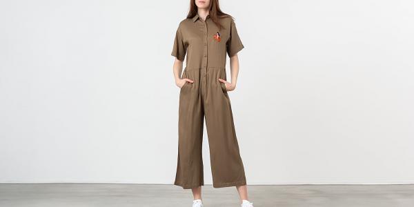 Lazy Oaf Nowhere Tiger Jumpsuit Khaki