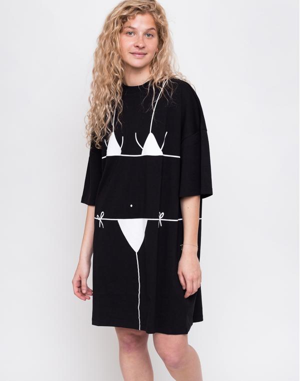 Lazy Oaf Beach Bum T-Shirt Dress Black S