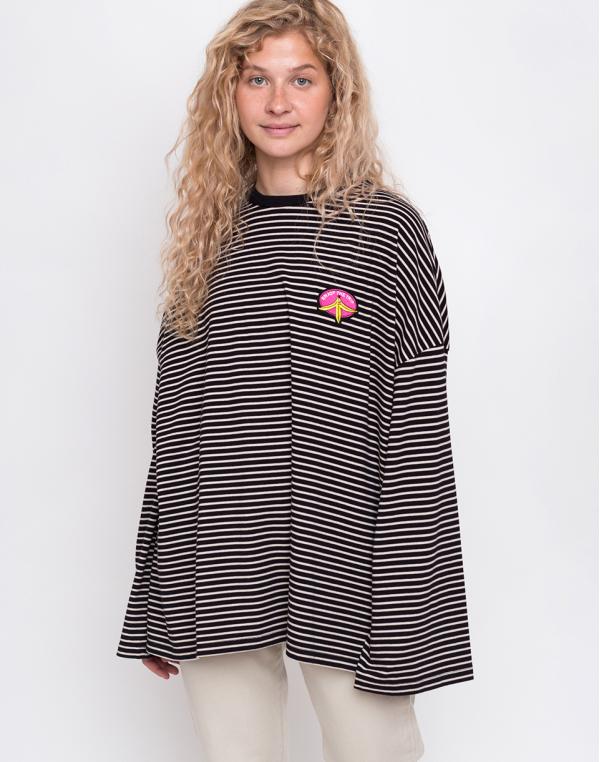 Lazy Oaf Enjoy The Trip Long Sleeve Tee Black/White M