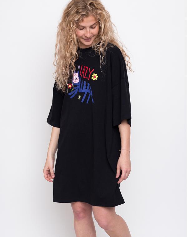 Lazy Oaf Lazy Cat Oversized Dress Black S