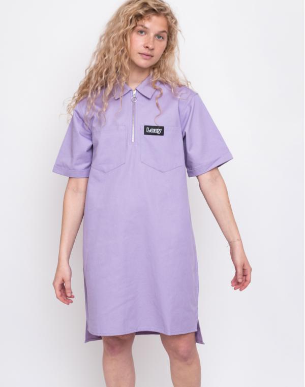 Lazy Oaf Lazy Face Shirt Dress Violet M