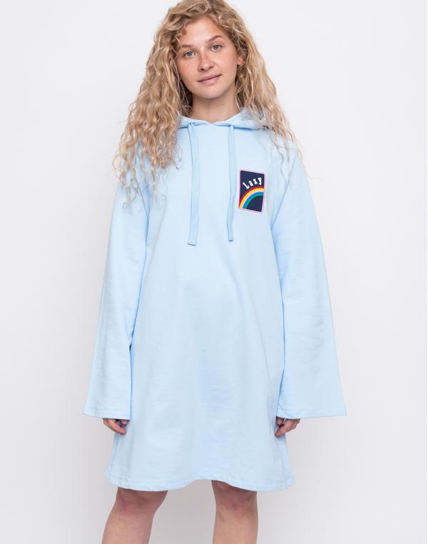 Lazy Oaf Over The Rainbow Hoodie Dress Blue M