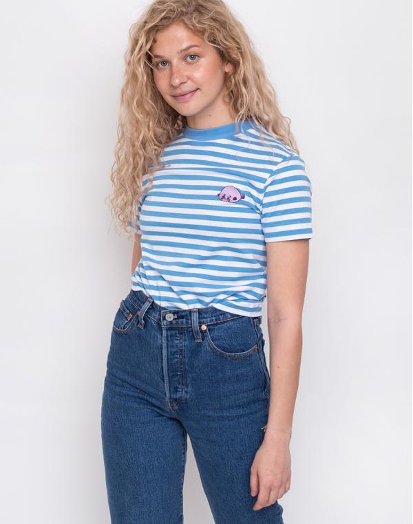 Lazy Oaf Stripy Blob Fish T-shirt Blue XS
