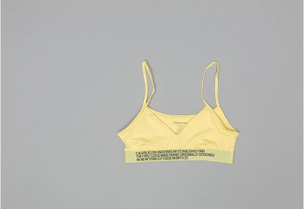 Calvin Klein Unlined Bralette Yellow