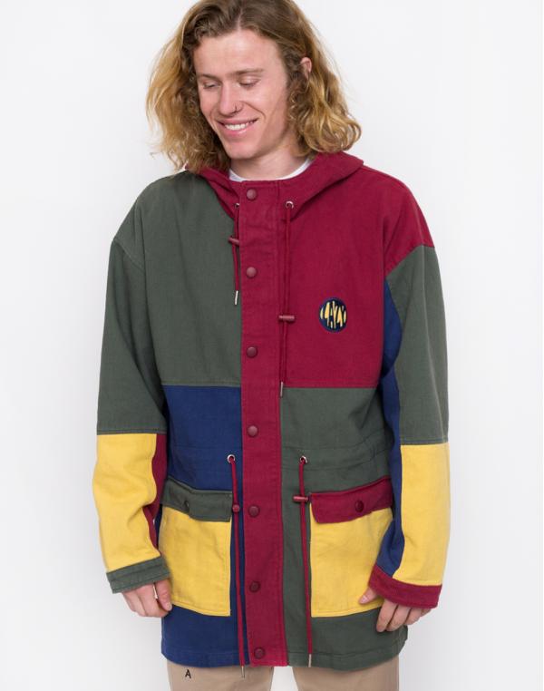 Lazy Oaf Colour Panel Twill Jacket Multi M