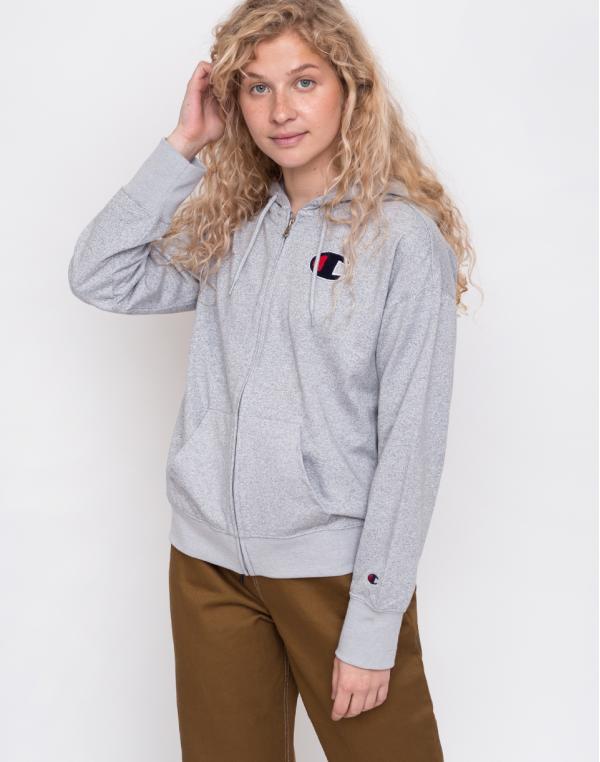 Champion Rochester Hooded Full Zip Sweatshirt Grey L