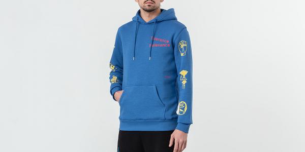 Soulland Meets Footshop King Hoodie Blue