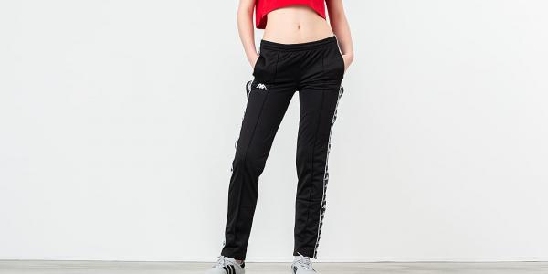 Kappa Banda Wastoria Snaps Pants Black/ White