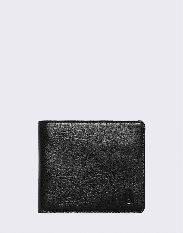Nixon Cape Leather Coin Black