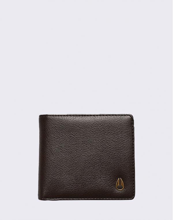 Nixon Cape Vegan Leather Coin Brown