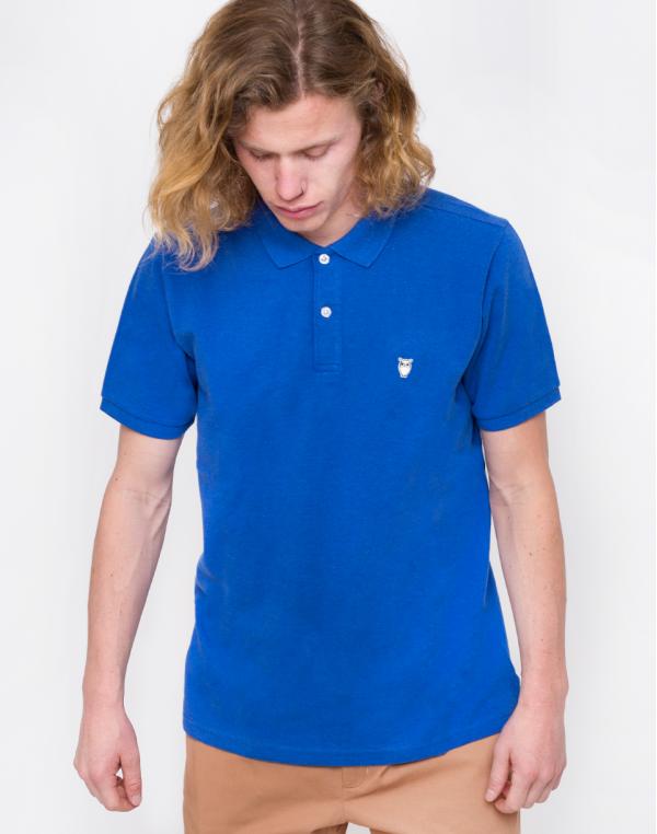 Knowledge Cotton Pique Polo 1272 Cobalt melange S