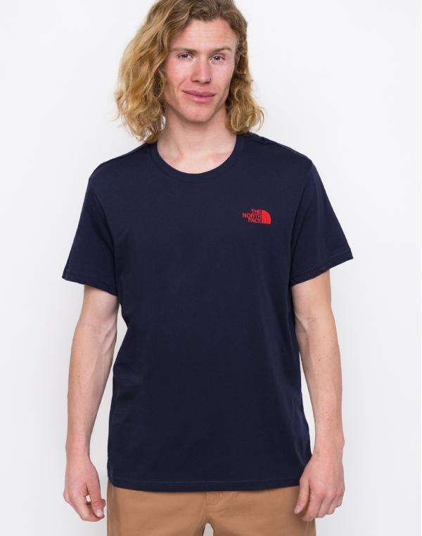 The North Face Simple Dome Tee Urban Navy/Fiery Red L