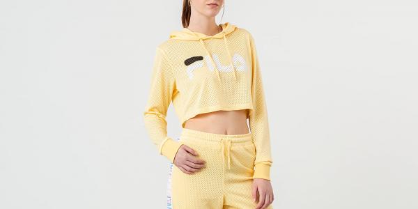FILA Noemi Cropped Hoodie Pale Banana
