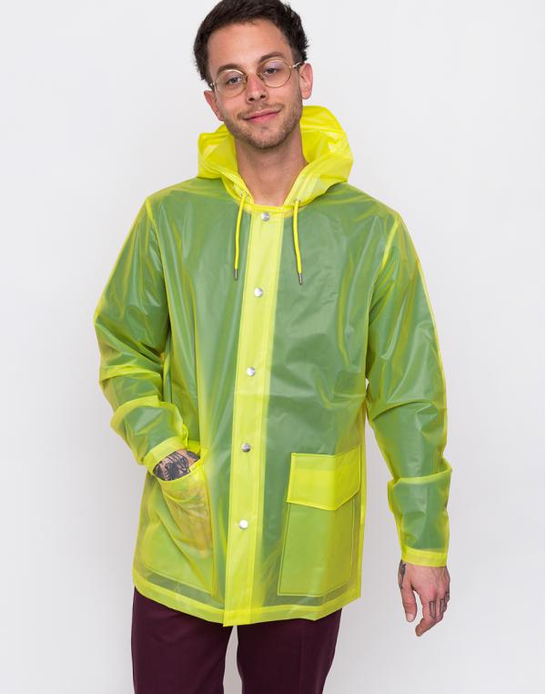 Rains LTD Short Hooded Coat 27 Foggy Neon Yellow S/M