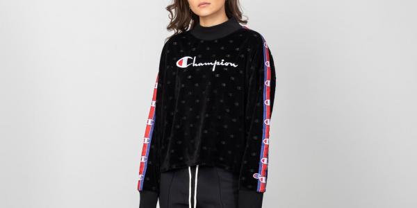 Champion High Neck Sweatshirt Black