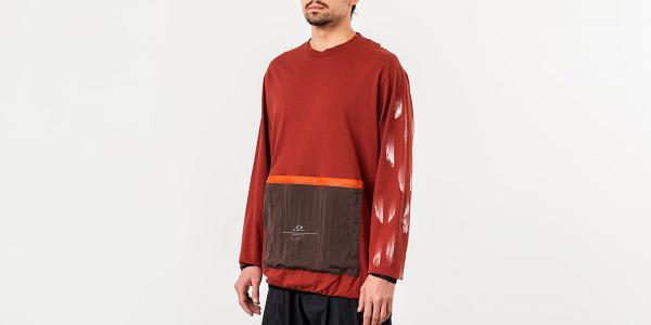 Oakley by Samuel Ross Rock Print Over Tee Dark Red