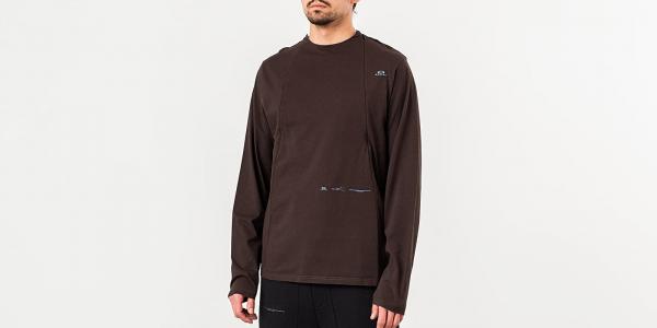 Oakley by Samuel Ross Skydiver Zipped Long Sleeve Tee Brown