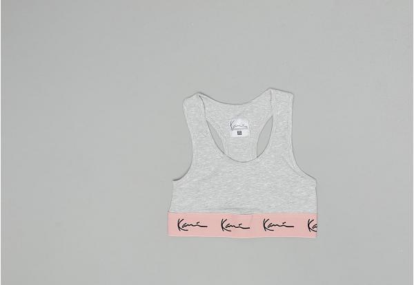 Karl Kani Signature Bralette Grey/ Rose