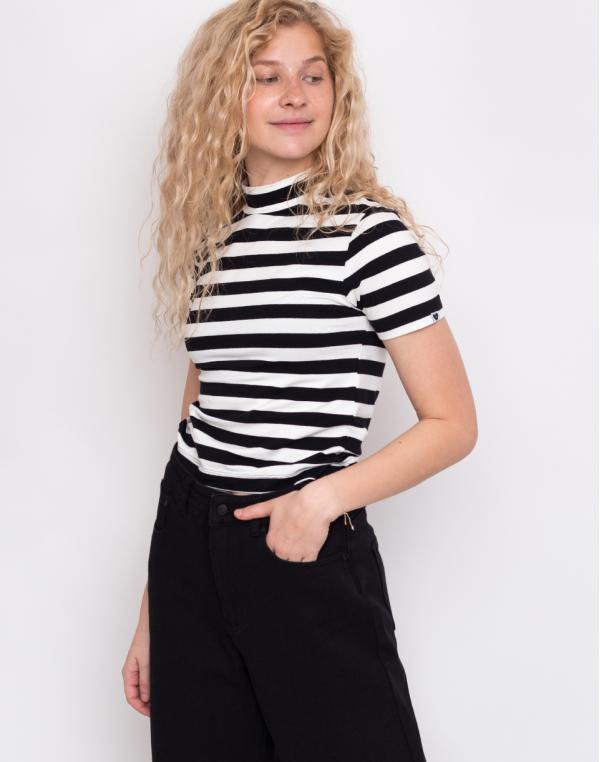 Lazy Oaf Big Stripe Fitted Tee Stripe S
