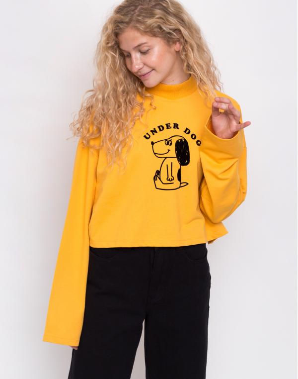 Lazy Oaf Underdog Long Sleeve Top Yellow L