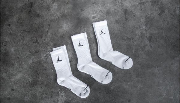 Jordan Everyday Max 3PR Crew Socks White/ White/ White/ Black