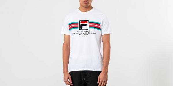 FILA Mercedes F Box Graphic Tee White