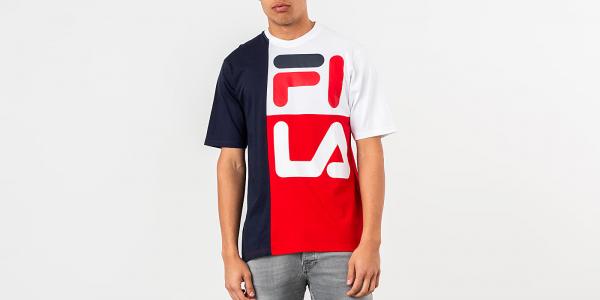 FILA Indo Colour Block Fit Tee Peacoat