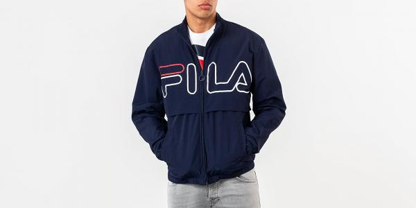FILA Dani Large Logo Track Jacket Peacoat