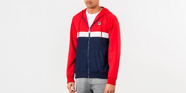 FILA Ambrose Colour Block Jacket Chinese Red