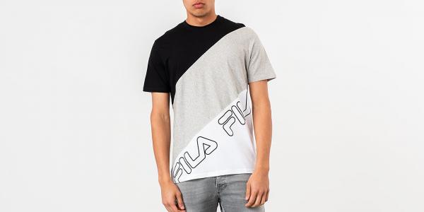 FILA Grove Diagonal Block Tee Black